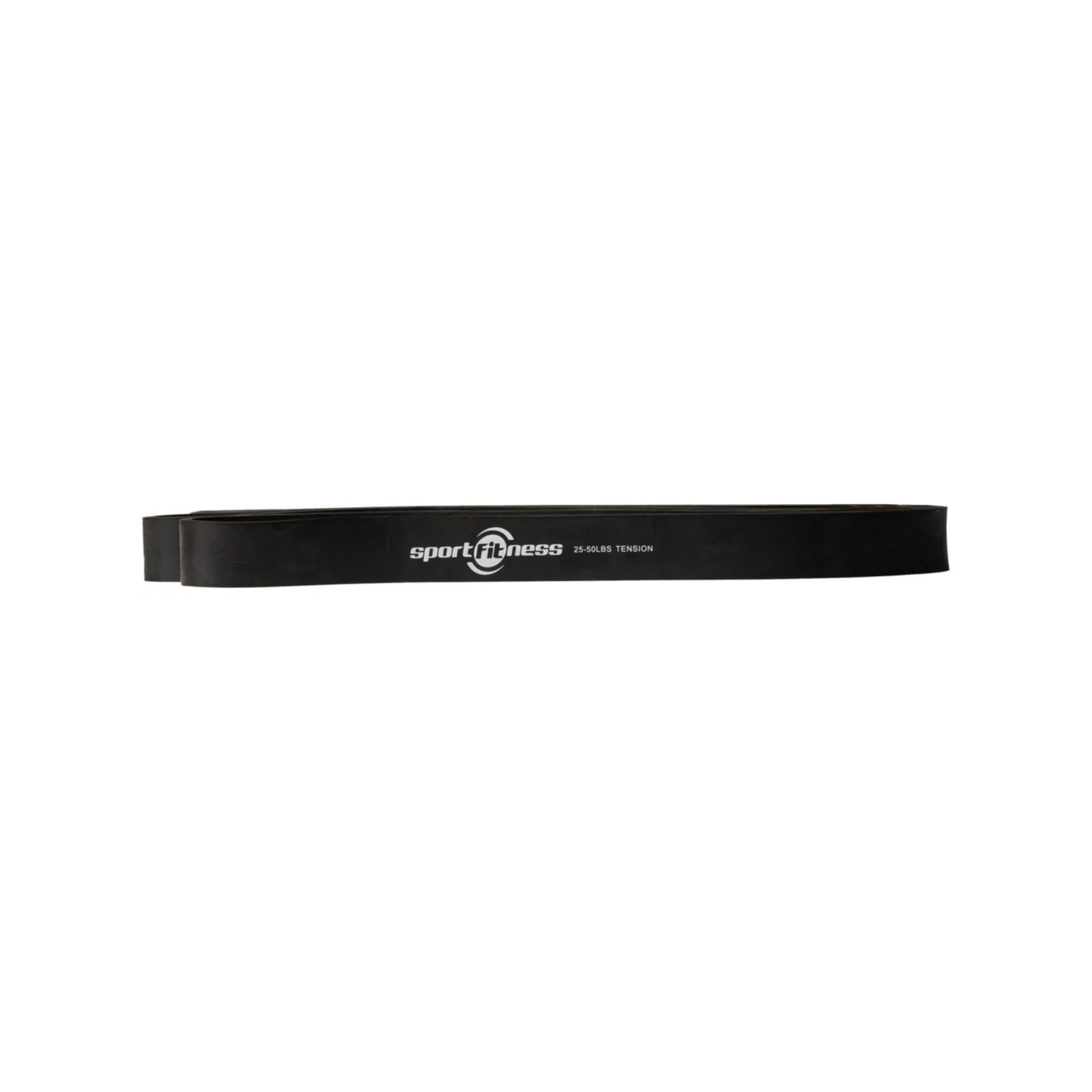 Banda Elástica de Poder Sportfitness Negra (22mm) - Resistencia Media