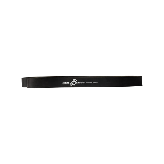 Banda Elástica de Poder Sportfitness Negra (22mm) - Resistencia Media