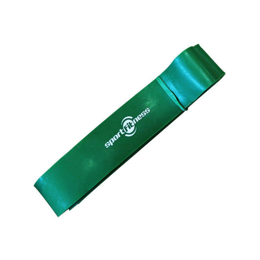 Banda Elástica de Poder Sportfitness Verde (44mm) - Resistencia Extra Fuerte