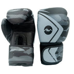 Guantes de boxeo Miyagi MX172 negro y gris, vista lateral