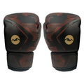 Guantes de boxeo Miyagi MX172 negro y rojo, vista frontal