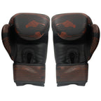 Guantes de boxeo Miyagi MX172 negro y rojo, detalle de la muñequera