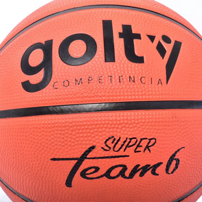Balón de baloncesto Golty Super Team No. 6, detalle de las costuras