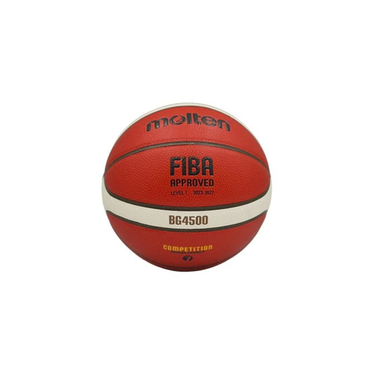 Balón de baloncesto Molten BG4500, detalle del logo Molten