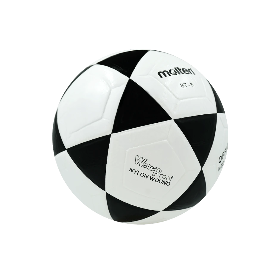 Balón de fútbol Molten Clarino ST5, detalle del logo Molten