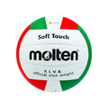 Balón de voleibol Molten V58SLC No. 5, tecnología Soft Touch, vista frontal