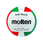 Balón de voleibol Molten V58SLC No. 5, tecnología Soft Touch, vista frontal