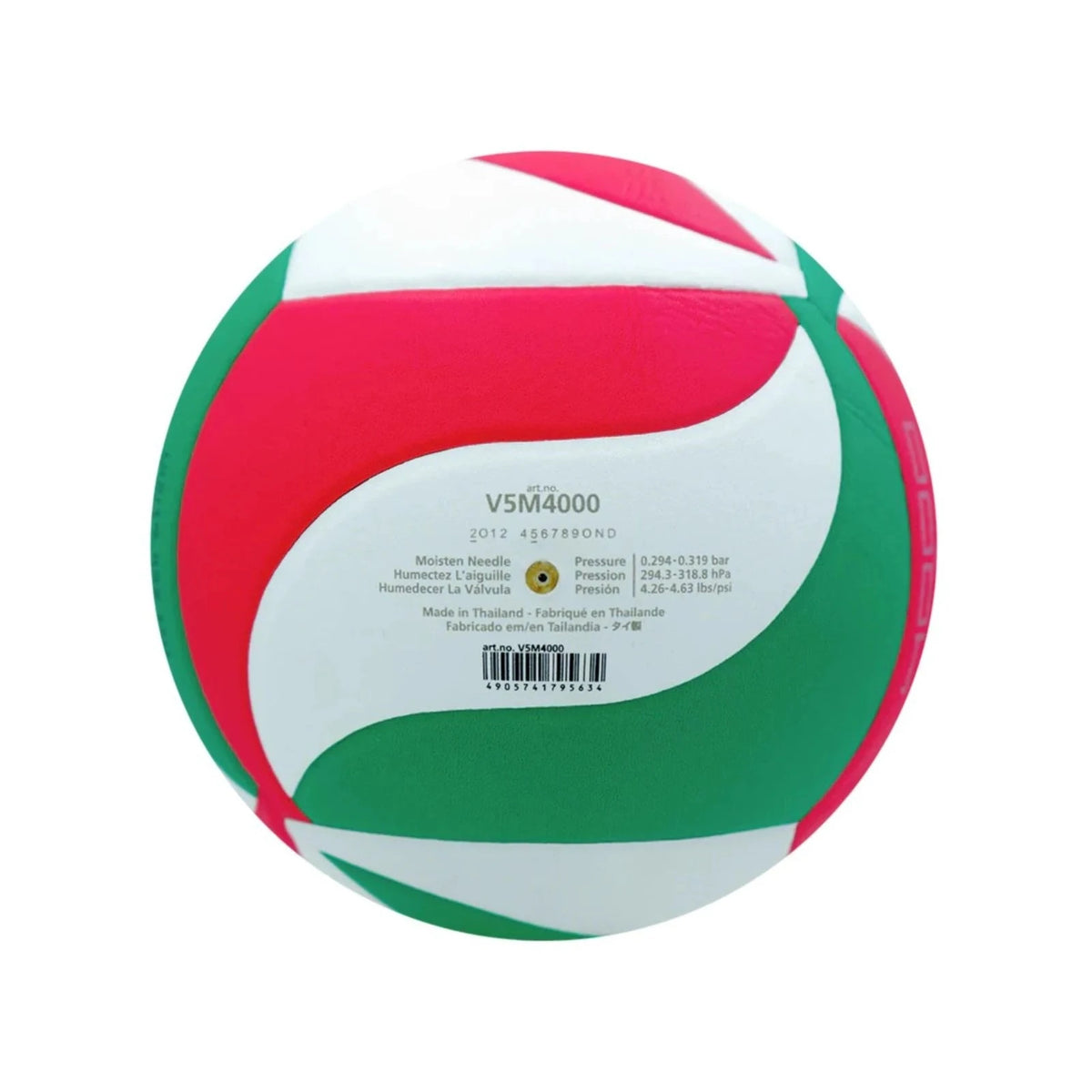 Balón de voleibol Molten V5M4000, vista posterior
