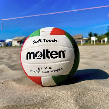 Balón de Voleibol Molten V58SLC No. 5 - Tecnología Soft Touch de Suavidad Superior