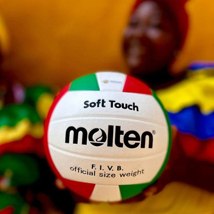 Balón de Voleibol Molten V58SLC No. 5 - Tecnología Soft Touch de Suavidad Superior