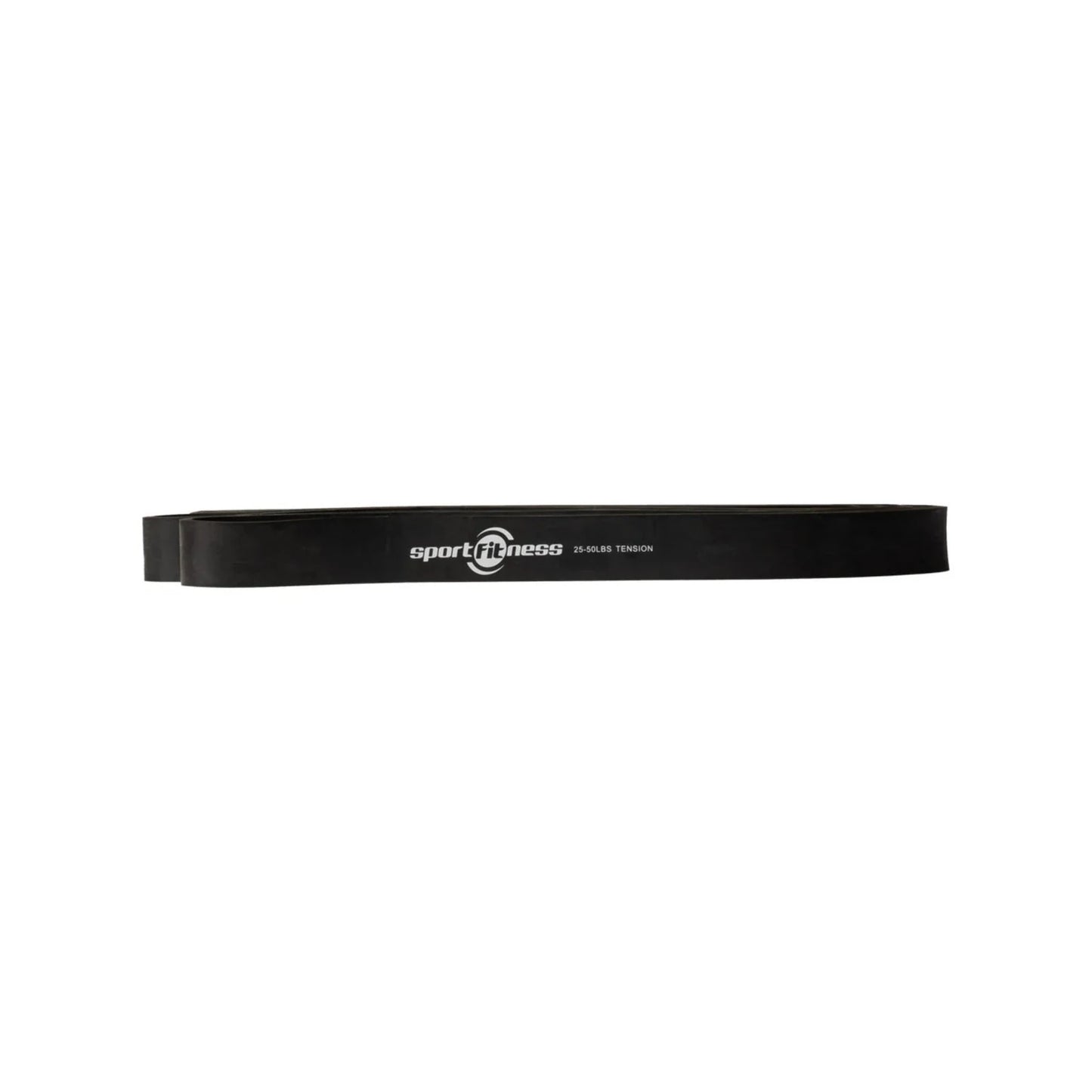 Banda Elástica de Poder Sportfitness Negra (22mm) - Resistencia Media
