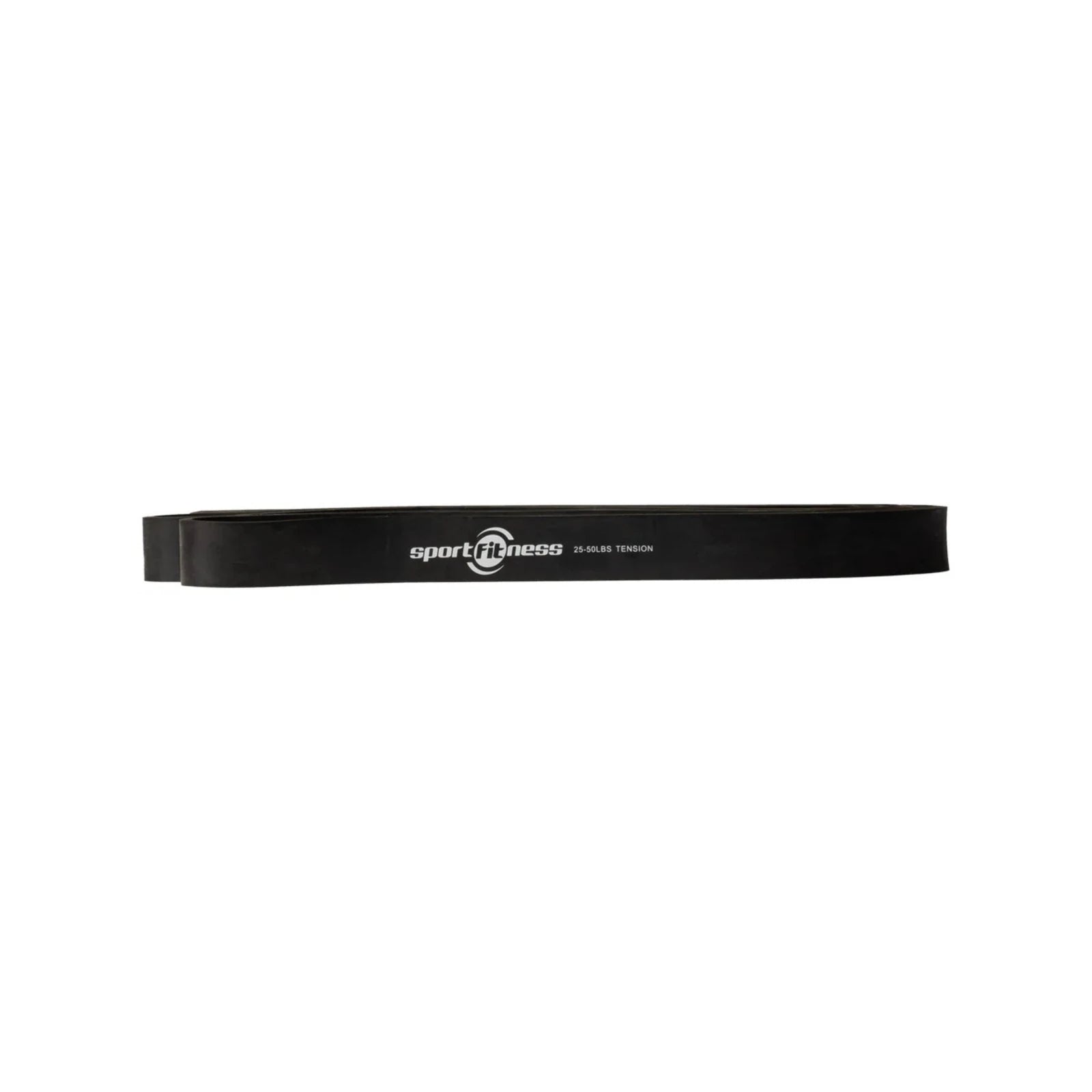 Banda Elástica de Poder Sportfitness Negra (22mm) - Resistencia Media