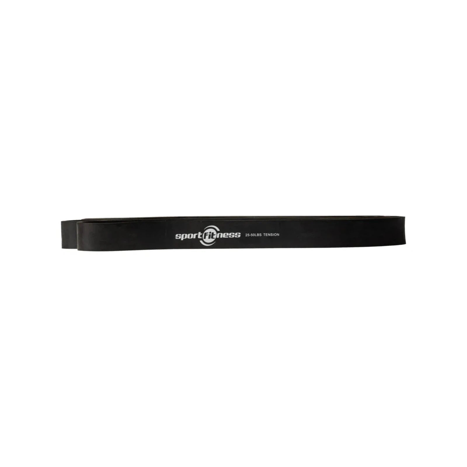 Banda Elástica de Poder Sportfitness Negra (22mm) - Resistencia Media