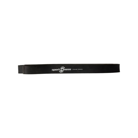Banda Elástica de Poder Sportfitness Negra (22mm) - Resistencia Media