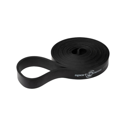 Banda Elástica de Poder Sportfitness Negra (22mm) - Resistencia Media
