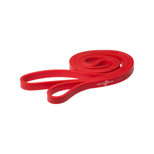 Banda Elástica de Poder Sportfitness Roja (13mm) - Resistencia Media-Baja