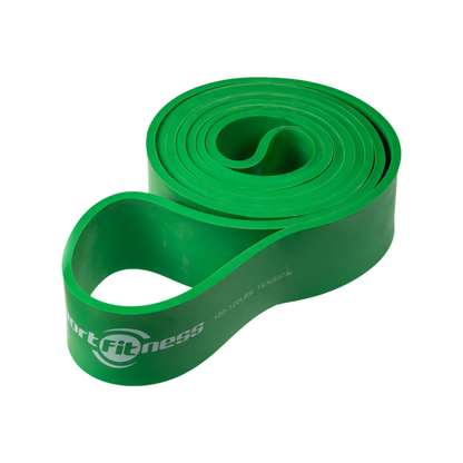 Banda Elástica de Poder Sportfitness Verde (44mm) - Resistencia Extra Fuerte