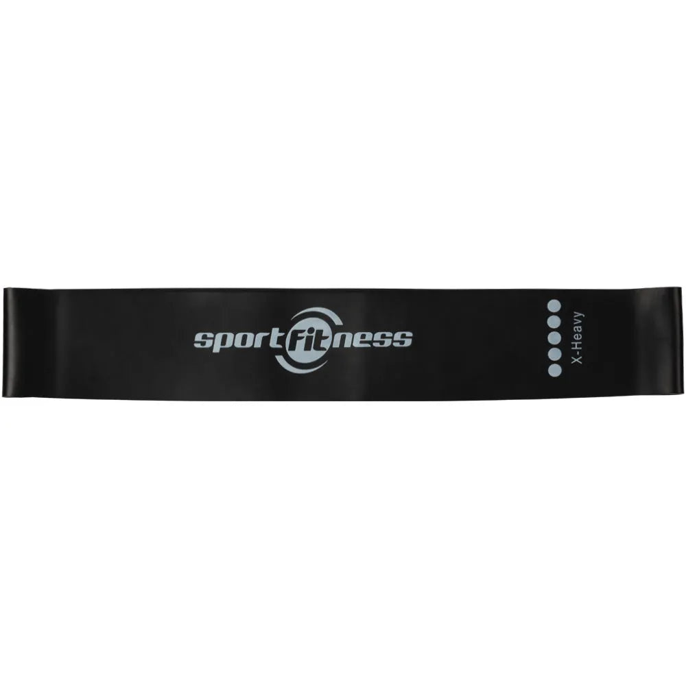 Banda elástica negra de 40 libras, resistencia muy fuerte, del set x5 SportFitness