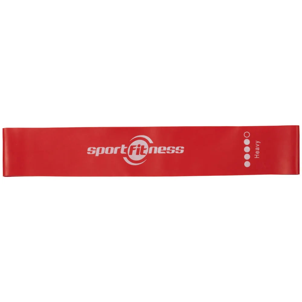 Banda elástica roja de 30 libras, resistencia fuerte, del set x5 SportFitness