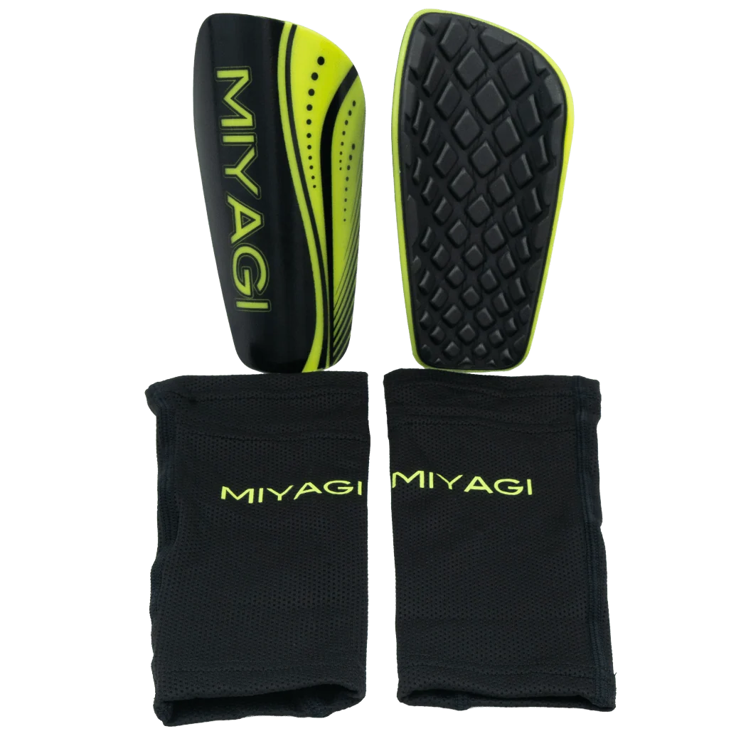 Canillera de fútbol Miyagi Thunder M2103-03, pantorrillera con protección completa