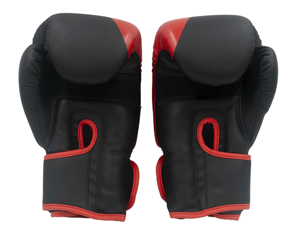 Guantes de boxeo Khanpro K802, puño cerrado, vista de ataque