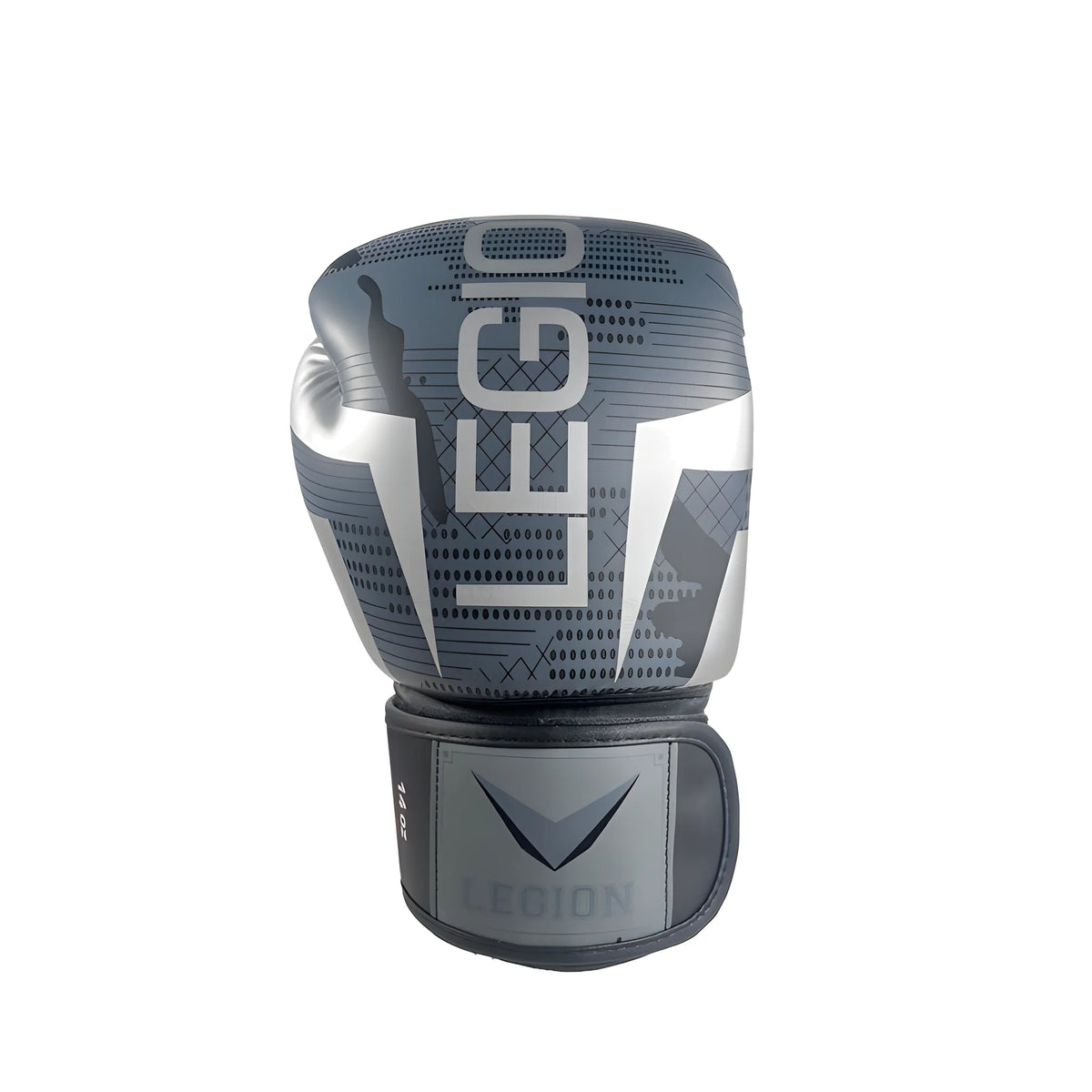 Guantes de boxeo Legión Camuflado Gris II, detalle del velcro de ajuste