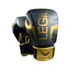 Guantes de boxeo Legión Camuflado Negro-Dorado, vista lateral