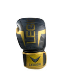 Guantes de boxeo Legión Camuflado Negro-Dorado, detalle de la palma