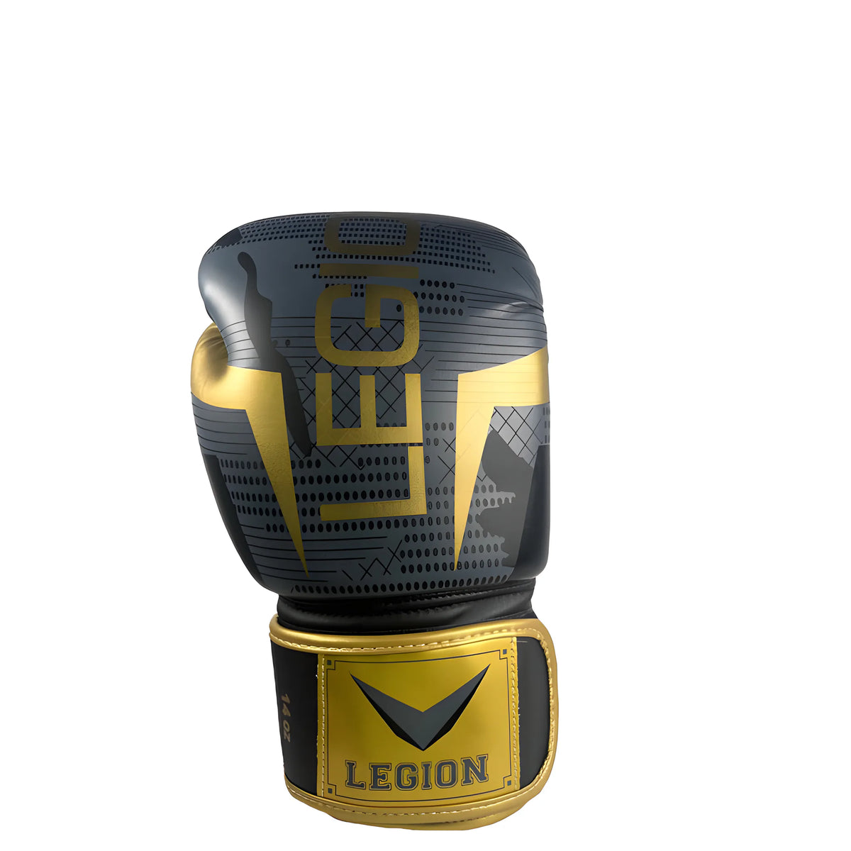 Guantes de boxeo Legión Camuflado Negro-Dorado, detalle de la palma