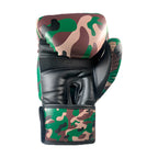 Guantes de boxeo Legión Camuflado Selva, detalle del velcro de ajuste