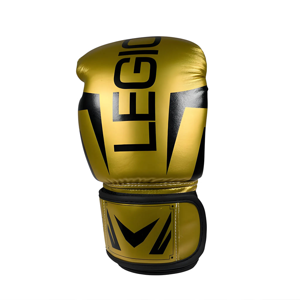 Guantes de boxeo Legión Exclusive Dorado-Negro, detalle de la palma