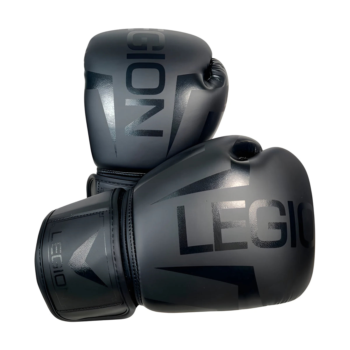 Guantes de boxeo Legión Esencial Negro, vista frontal del par