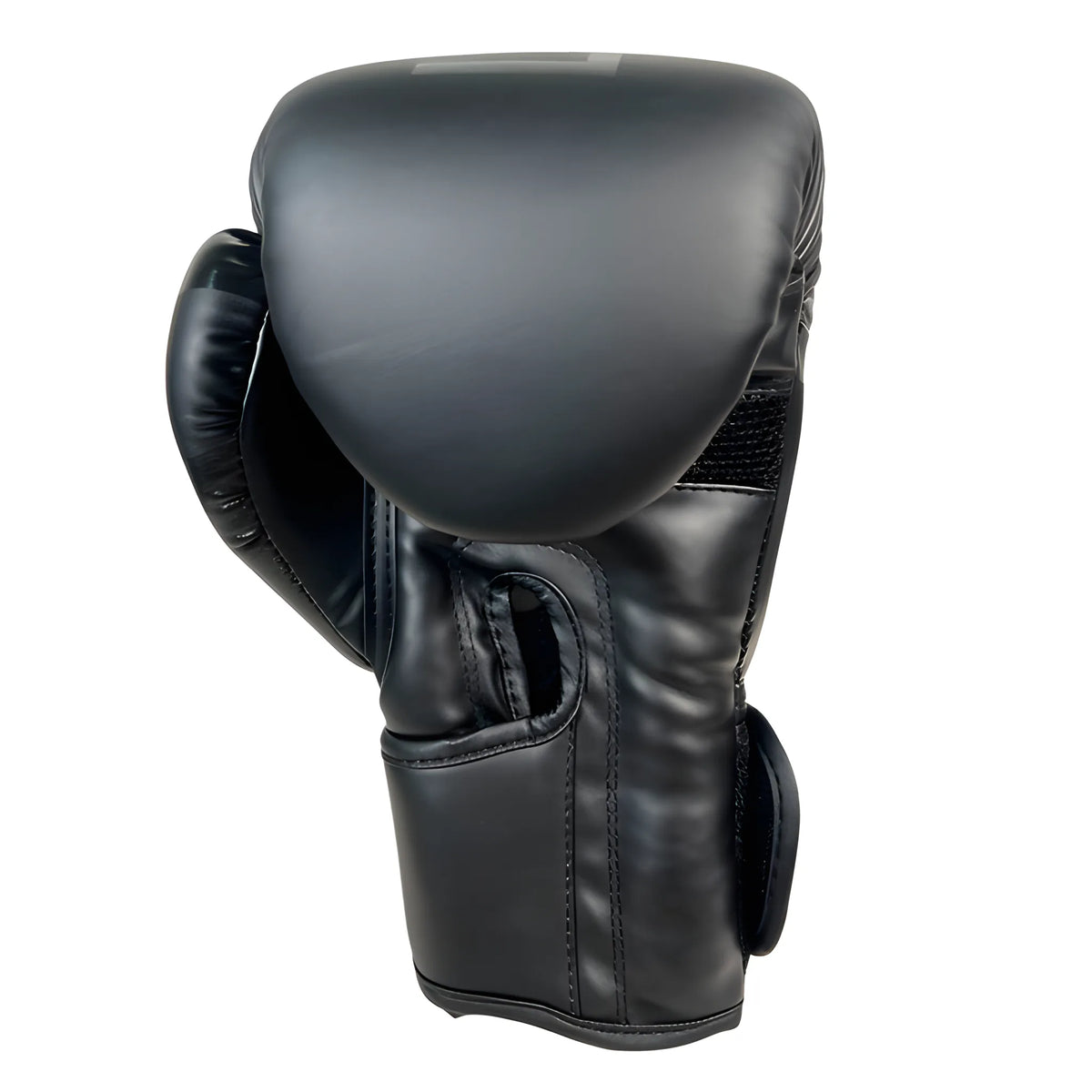 Guantes de boxeo Legión Esencial Negro, detalle del velcro de ajuste