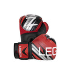 Guantes de boxeo Legión Warriors Collection Rojo-Gris, vista frontal del par