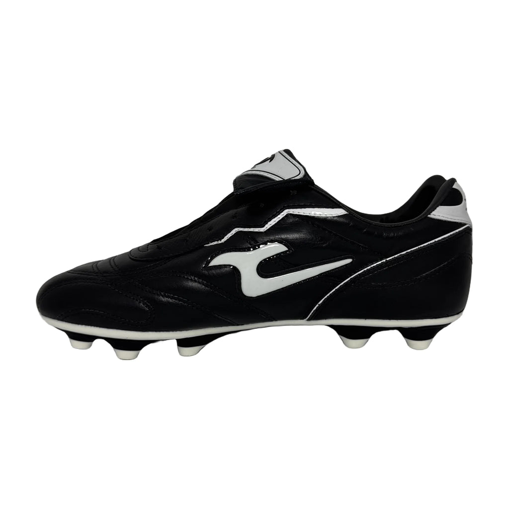 Guayos de fútbol JUT Profulmine Negro Clásico en cuero – vista 3
