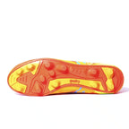 Guayo de fútbol Golty New Bio Flex Flyknit color naranja, vista superior