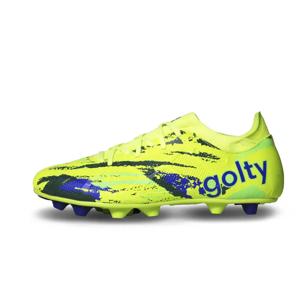 Guayo de fútbol Golty New Bio Flex Flyknit color verde, vista lateral