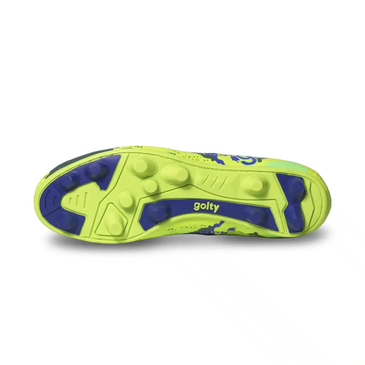 Guayo de fútbol Golty New Bio Flex Flyknit color verde, vista superior