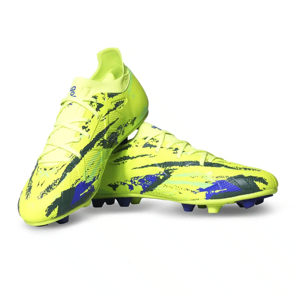 Guayo de fútbol Golty New Bio Flex Flyknit color verde, detalle del tejido Flyknit