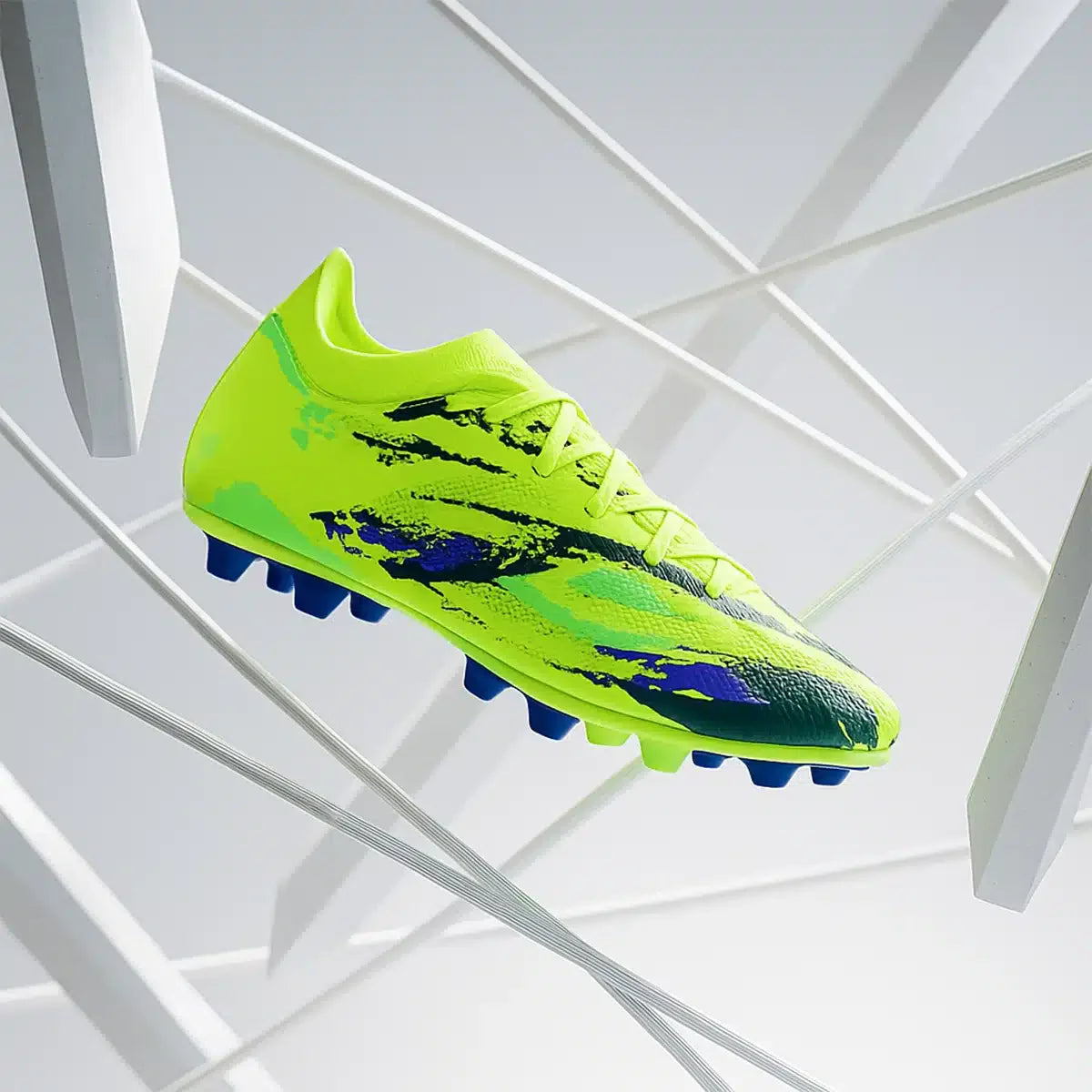 Guayo de fútbol Golty New Bio Flex Flyknit color verde, par completo