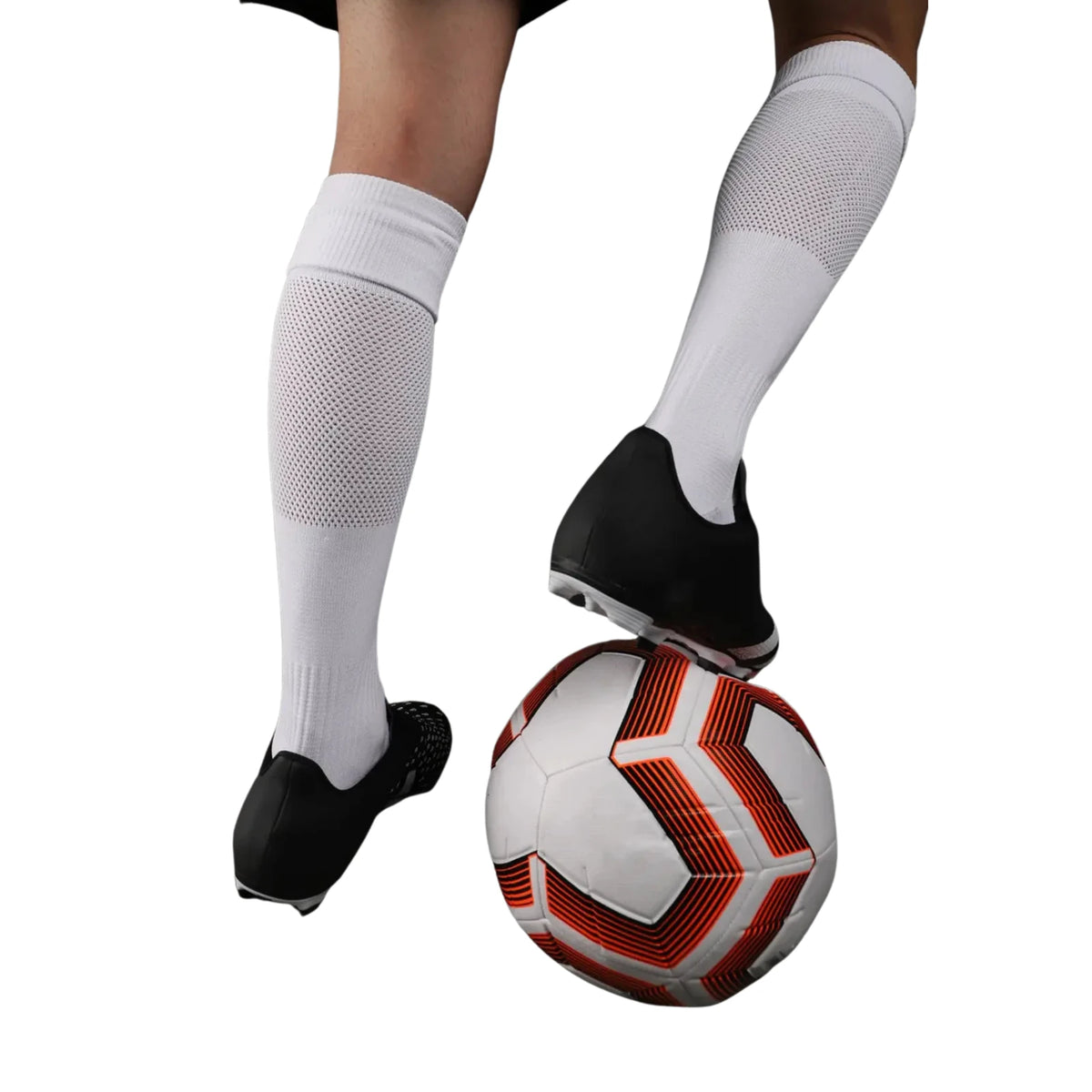 Medias de fútbol antideslizantes Jogo, detalle de las costuras planas