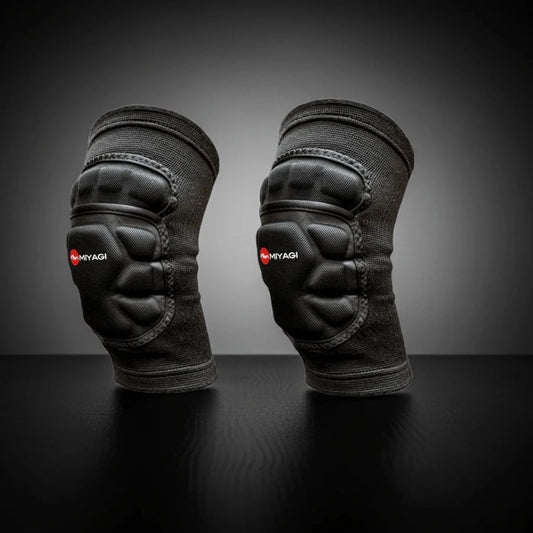 Rodillera termoformada Miyagi M6764, detalle del acolchado nylon