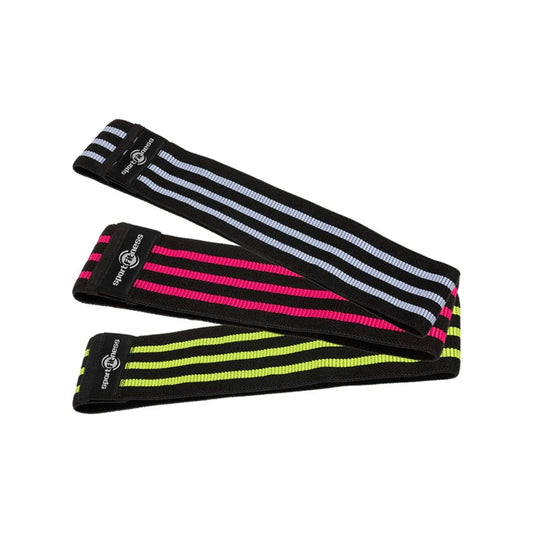 Set de Bandas Elásticas en Tela Sportfitness - Antideslizantes (3 Niveles de Resistencia)