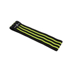 Set de bandas elásticas en tela SportFitness, aplicación en ejercicio de glúteo y pierna